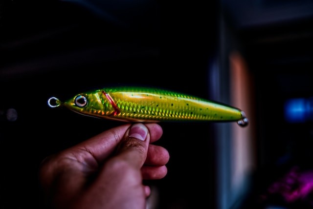 yellow fishing lure