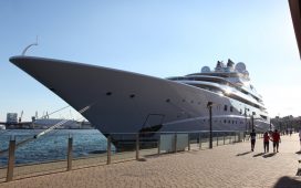 BARCELONA SPAIN - JUNE 20: Topaz is a luxury motor yacht constru