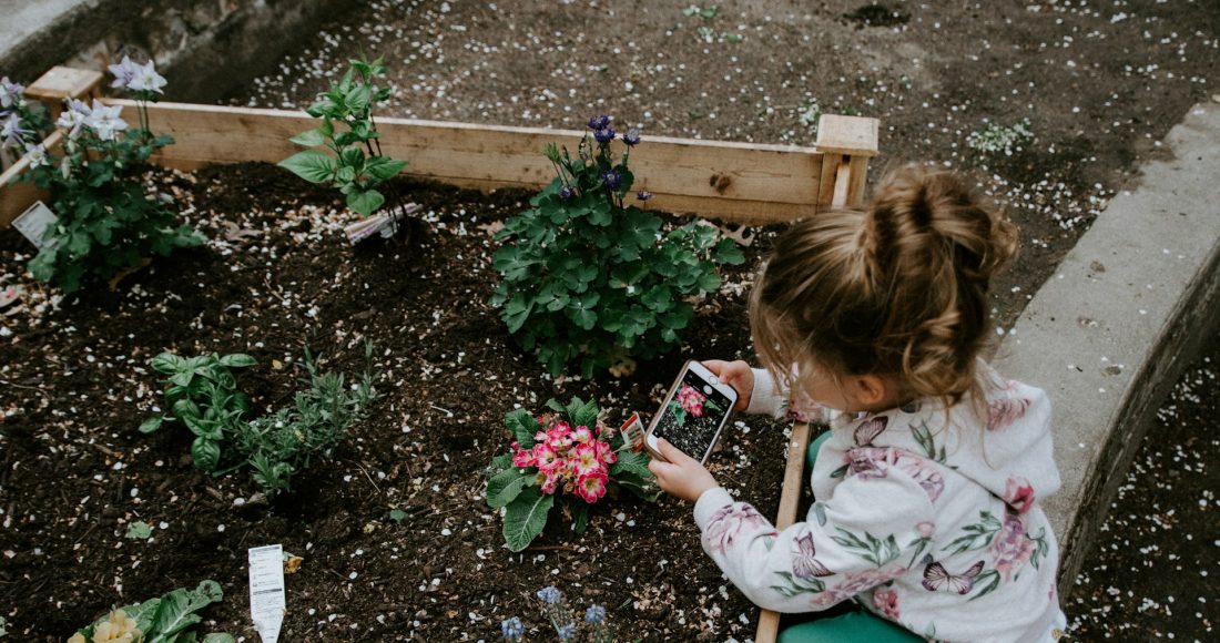 kid in the garden