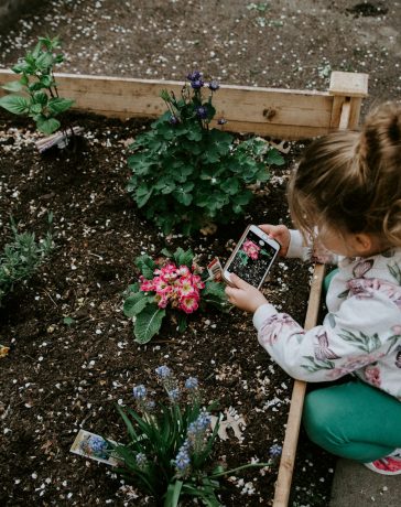 kid in the garden