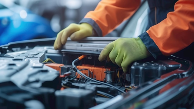a-man-working-on-a-car-engine-in-a-garage